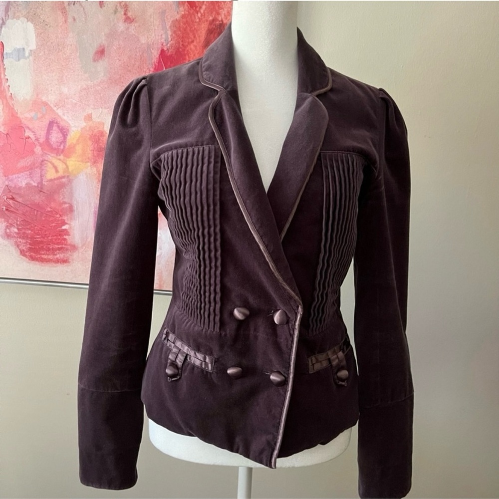 Vintage Women’s Lux Purple Velvet Jacket
Size S